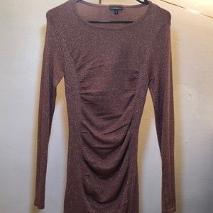 Long Sleeve Light Pink Dress